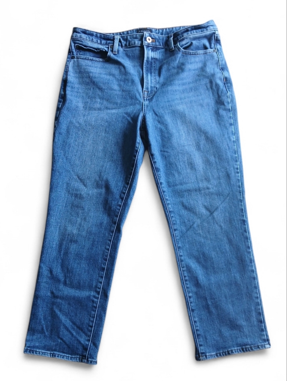 Talbots Size 14 Light Blue Denim Modern Ankle Jean